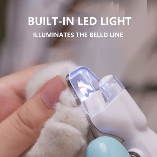 Tagliaunghie per animali domestici con luce a LED